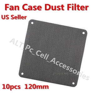 10x 120mm Computer PC Dustproof Cooler Fan Case Cover Dust Filter Mesh 40 screws - Picture 1 of 6