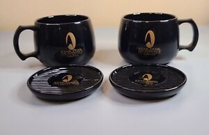 2 Star Trek Las Vegas Hilton Experience Coffee Cup Mug Coaster