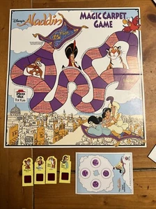 1993 Pizza Hut Disney’s Aladdin Magic Carpet Game Board Promo Cardboard - Picture 1 of 5