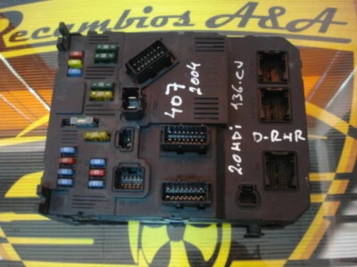 Fuse Box Peugeot 407 S120104700J 9655221080 BSI-S02-00 Foto 1 de 3