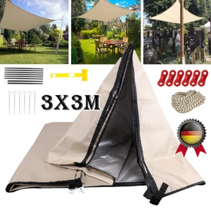 Sonnensegel Sonnenschutz Oxford UPF 50+ hoher UV-Schutz wasserabweisend 3X3M - Bild 1 von 24