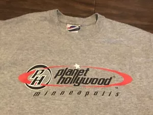 Camiseta gris mediana True Vintage Planet Hollywood Minneapolis 2000 - Imagen 1 de 8