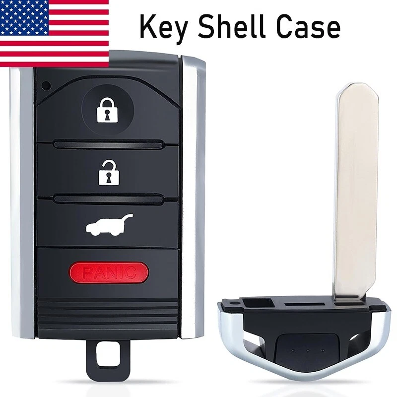 4 Button Smart Remote Key Shell Case Fob for Acura TL ZDX RDX ILX 2009-2014 - Image 1 of 1