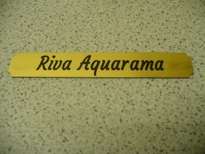 Kleines Namensschild für Modellständer - Riva Aquarama - Bild 1 von 2