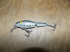 L&S Pike Master Sinker Jointed Crankbait Black & White W/Silver Scales  7/24