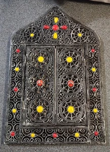 Handmade Moroccan Wall Mirror 11.5" x 18" - Picture 1 of 3