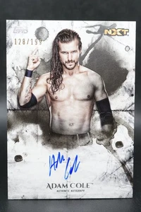 2018 TOPPS WWE Undisputed ADAM COLE NXT su scheda autografo UA-CA NXT 128/199 - Foto 1 di 2