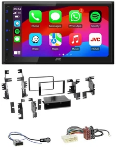 JVC Bluetooth USB MP3 2DIN DAB Autoradio für Nissan Micra 13-17 schwarz glänzend - Bild 1 von 10