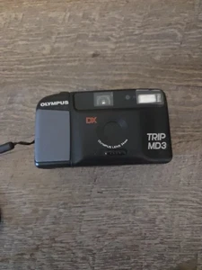 GETESTET Olympus Trip MD3 analoge Kleinbildkamera Point Shoot DX-Blitz 34 mm Objektivgurt - Bild 1 von 10