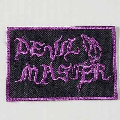 DEVIL MASTER Band Logo SMALL PATCH Embroidered - Image 1 of 4