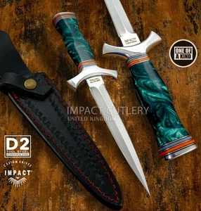 Model # 5872 Impact Cutlery Custom Hand Made Stiletto Dagger Knife | D2 Blade - Picture 1 of 10