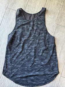 Women’s Lululemon Camo Sculpt Tank Top Size 6 Deep Coal Black Gray - Picture 1 of 7