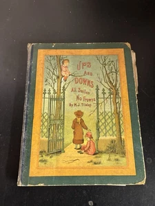 UPS And Downs Mj Tilsey Antique Children Victorian Book Beautiful Curios Item 9e - Imagen 1 de 4
