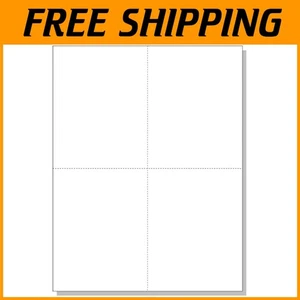 White Laser/Inkjet Postcards - 1000 Cards - Micro Perforated - Picture 1 of 11