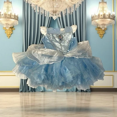 Disney Baby Cinderella Dress Costume 12-18 Months Princess Toddler Halloween - Image 1 of 4