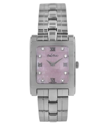 Paul Picot 4080 Diamonds Pink MOP Dial Steel 25MM Ladies' Quartz - Image 1 of 4