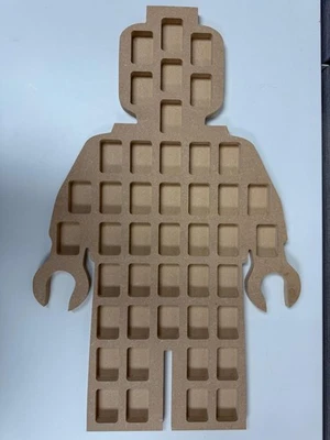 LEGO MINIFIGURA EN FORMA DE 44 CUBÍCULOS MINIFIGURA VITRINA GABINETE DE PARED Foto 1 de 4