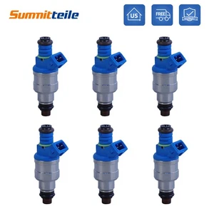 Set(6) Blue Flow Matched Fuel Injector For Ford F150 F250 F350 Mustang 3.8L 4.9L - Picture 1 of 8