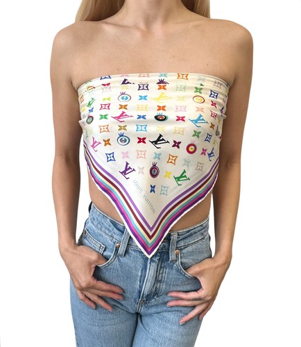 LOUIS VUITTON（LV） Sciarpa scialle LOUIS VUITTON vintage LV occhio amore monogramma logo multicolore