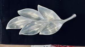 Royal Hickman Bruce Cox Cast Aluminum Leaf Tray 20” Signed MCM Vintage Fox Large - Picture 1 of 7