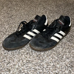 Adidas Samba Classic OG Black Leather Gum Indoor Soccer Shoes 034563 Mens Size 9 - Picture 1 of 11