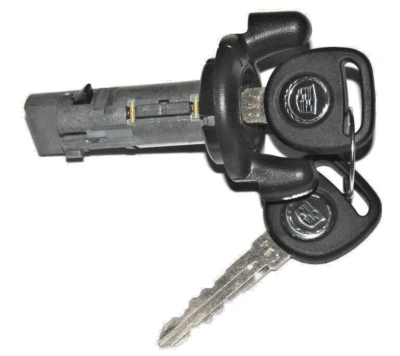 全新凯迪拉克 GM 原始设备制造商点火锁 气缸不倒翁开关 带 2 匹配标志钥匙 — 第 1/4 张图片