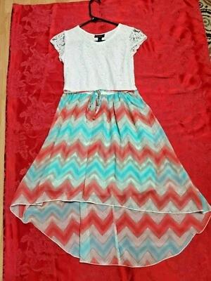 Amy's Closet Party Girl's Dress Lace Top-Chiffon Skirt  Size 14 - Image 1 of 4