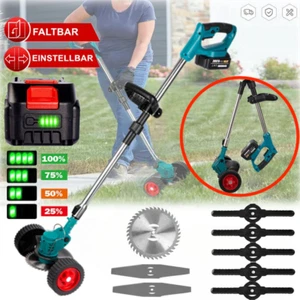 1500W Elektro Akku Rasentrimmer Freischneider Motorsense mit Trimmer zubehör - Bild 1 von 16