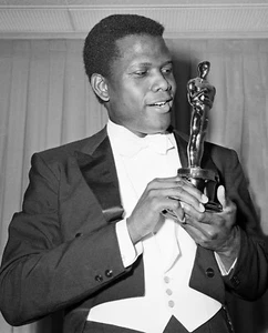 FOTO FOTO 8x10 actor Sidney Poitier - Imagen 1 de 1