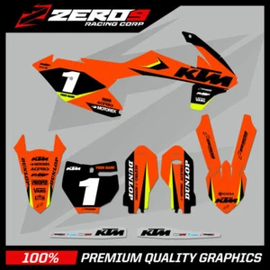 KIT DE GRÁFICOS MX PERSONALIZADOS: KTM MOTOCROSS GRAPHICS SX 85 2006 - 2022 LEGION ORG/NEGRO - Imagen 1 de 6