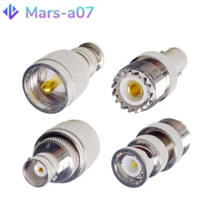 2PCS RF Adapter BNC Male Female to UHF Male Female Coaxial Connector - Picture 1 of 5