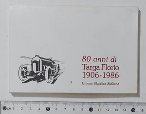 52352 70 / Box 6 Postkarten + Erinnofili - 80 Jahre Plakette Florio 1906-1986 - Bild 1 von 5