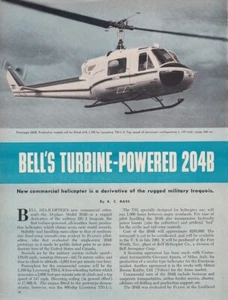 Bell 204B Helicopter Aircraft Report 9/17/2022p - Picture 1 of 1