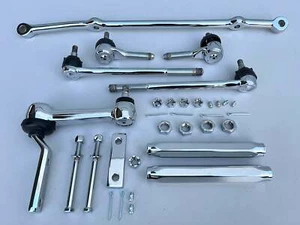 1961-1964 CHEVY IMPALA BELAIR BISCAYNE STANDARD STEERING LINKAGE KIT NEW/CHROME - Bild 1 von 3
