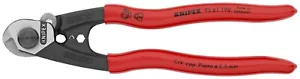 Knipex Wire Rope Cutters 7 1/2" 95 61 190 - Picture 1 of 8