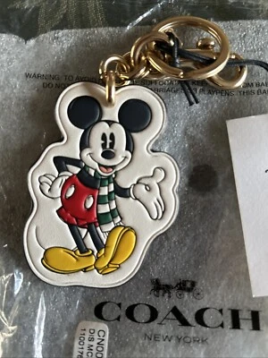 BOLSO DE CUERO COACH DISNEY-X MICKEY MOUSE ENCANTO CN009 **Nuevo Con Etiquetas** Foto 1 de 4