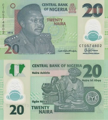 Nigeria 20 Naira (2016) - Women making Pottery/Polymer, p34l UNC - Image 1 of 3