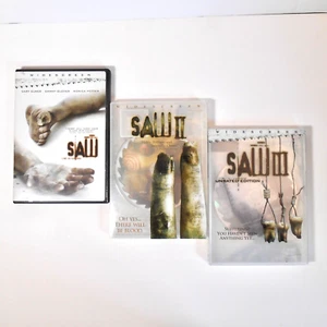 SAW 1,2,3 DVD Movie Collection Lot Of 3 - Picture 1 of 10