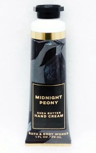 1 Bath & Body Works MIDNIGHT PEONY Shea Butter Hand Cream Travel Mini Purse 1 oz - Picture 1 of 1