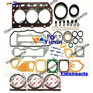 3D84N-2 3D84-3 Overhaul Gasket Kit Piston Ring For Komatsu PC20-7 PC15-3 POWER - Picture 1 of 2