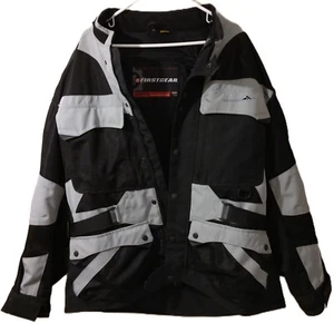 FIRST GEAR MEN'S KILIMANJARO AIR PADDED MOTORCYCLE JACKET (GREY/BLACK ) XLARGE. - Picture 1 of 7