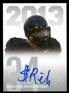 Sheldon Richardson #PPS-SR2 signed autograph auto 2013 Press Pass Rookie Card - Picture 1 of 1