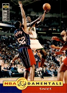 1995-96 Upper Deck Collectors Choice Shawn Kemp NBA Fundamentals #190 - Picture 1 of 2