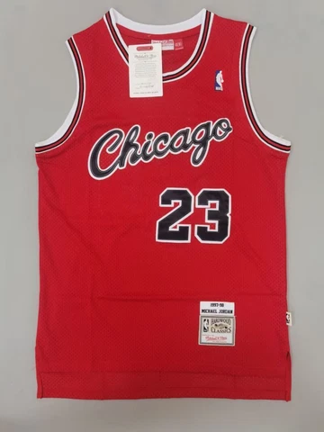 Michael Jordan #23 Chicago Jersey Men's Size Red NWT Stitched 97-98 classic Cover