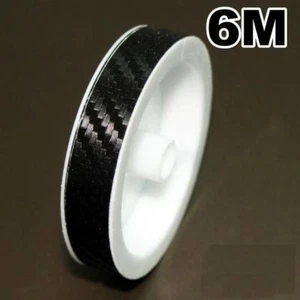 CINTA PVC RAYA CARBONO NEGRO COCHE MOTO 3D 12MM(W) X 6M(L) - Imagen 1 de 1