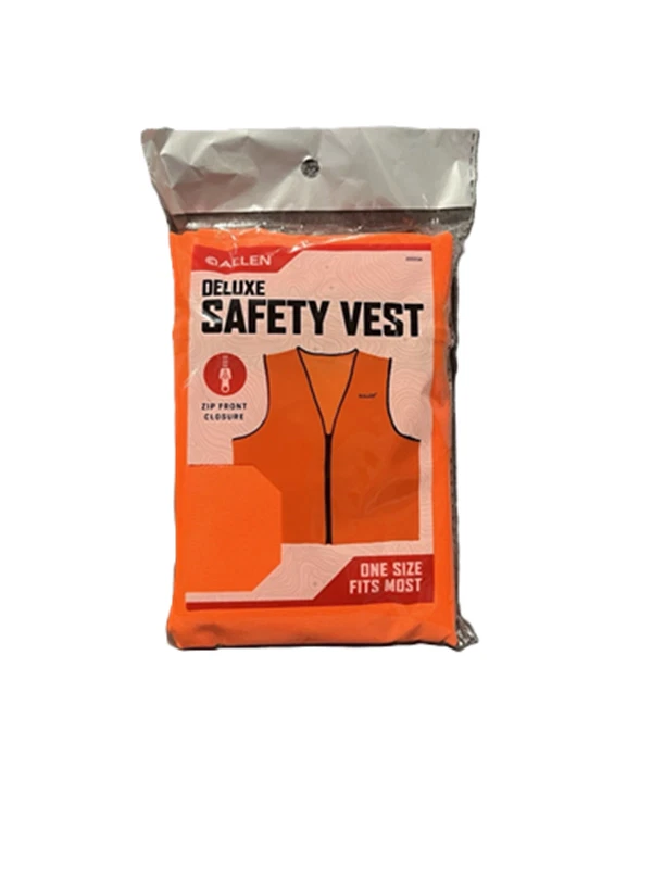 Allen Deluxe Hunting Vest Blaze Safety Orange Zipper Front One Size Fits Most - Image 1 of 2