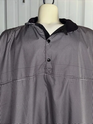 Винтажный Sun Mountain Sports мужской гольф пуловер ветровка XL черный/белый - Изображение 1 из 4