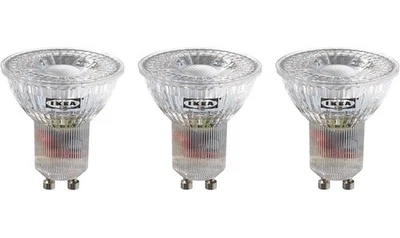 IKEA RYET GU10 200 Lumen LED Bulbs Spot Light Lamps - 3 Pack - Image 1 of 2
