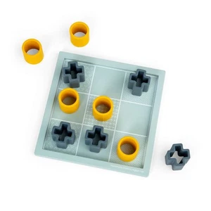 Bigjigs Toys Tic Tac Toe - 11 Stück Holz & Silikon Nullen und Kreuze Spiel - Bild 1 von 7