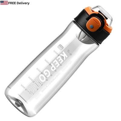 Sports Water Bottle 27 Oz Plastic Leakproof Gym Travel Container Hydration Jug - Image 1 of 4